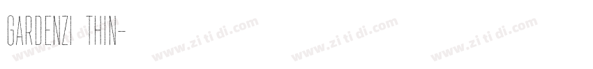 Gardenzi   Thin字体转换